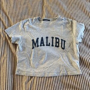 Brandy Melville Gray Malibu Tee